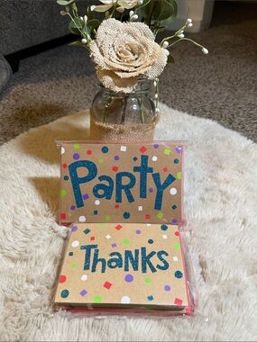 ✨American Greeting Party Invites and Thanks, Glitter Greeting Cards✨